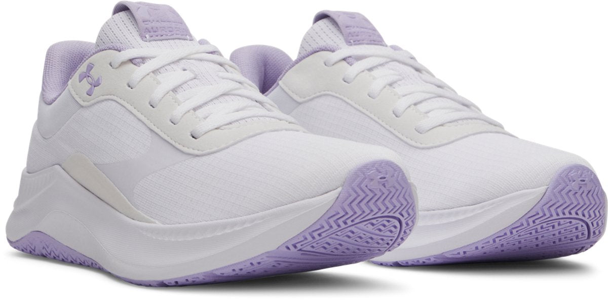 Scarpe sportive da donna Under Armour ua w aurora 3-wht - bianco - stemma viola