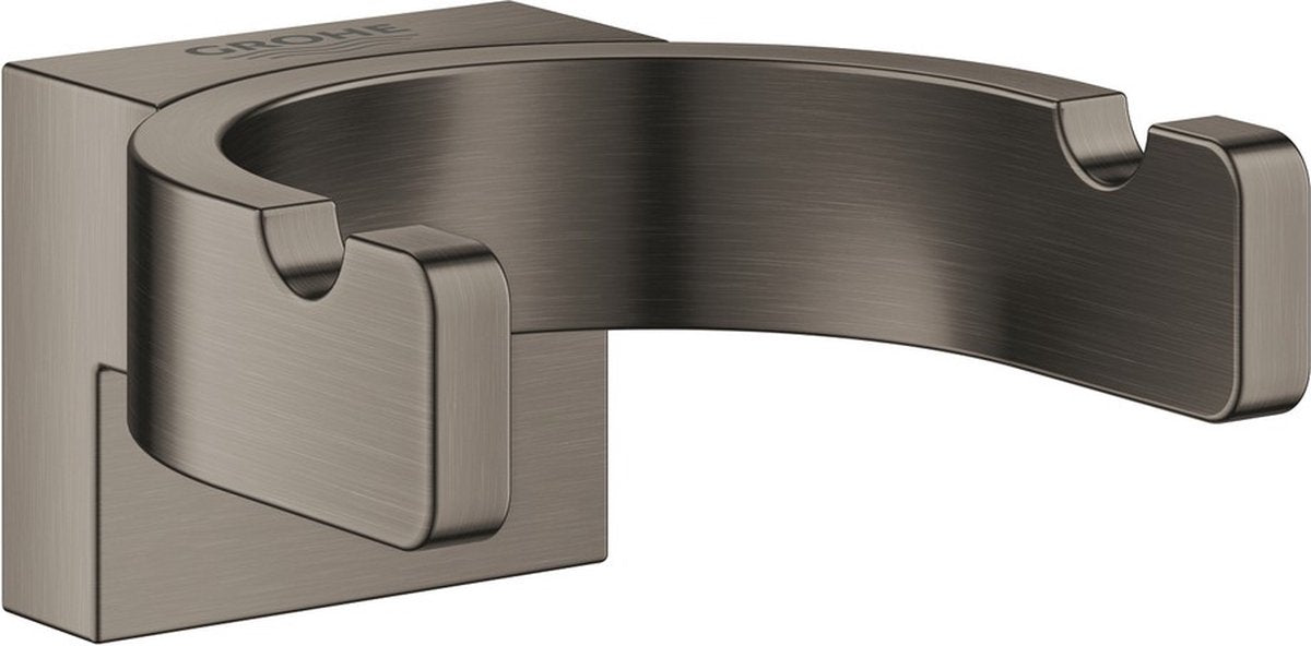 Grohe selection haak dubbel - hard graphite geborsteld (mat donker grijs) - 41049al0
