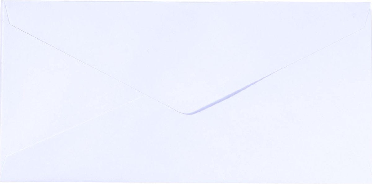 Buste Firenze di qualità robusta, rettangolo grande bianco, 25 pezzi, 11,5 x 22,5 cm