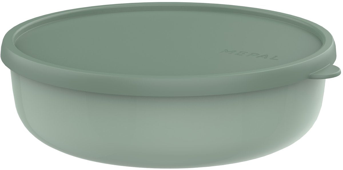 Caja de almacenamiento Mepal lumina - 2 l - recipiente para microondas con tapa - salvia nórdica