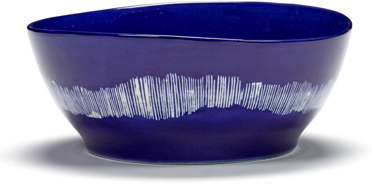 Serax - ottolenghi feast - kom l - donkerblauw wit - 18 ø - 4 stuks