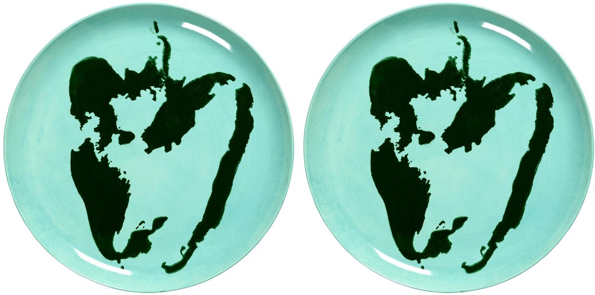Serax - festa ottolenghi - piatto l - azzurro verde - 26 ø - 2 pezzi