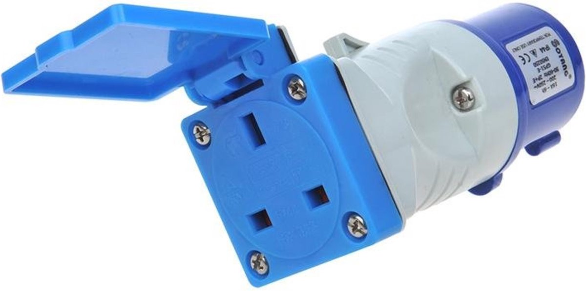 Adattatore Proplus da cee a uk - modello corto - 16a - ip44