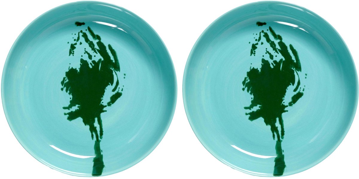 Serax - festa ottolenghi - piatto - azzurro verde - 22 ø - 2 pezzi