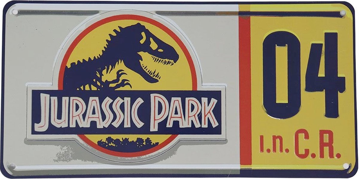 Fanattik Jurassic Park réplica réplica 1 1 matrícula dennis nedry multicolores
