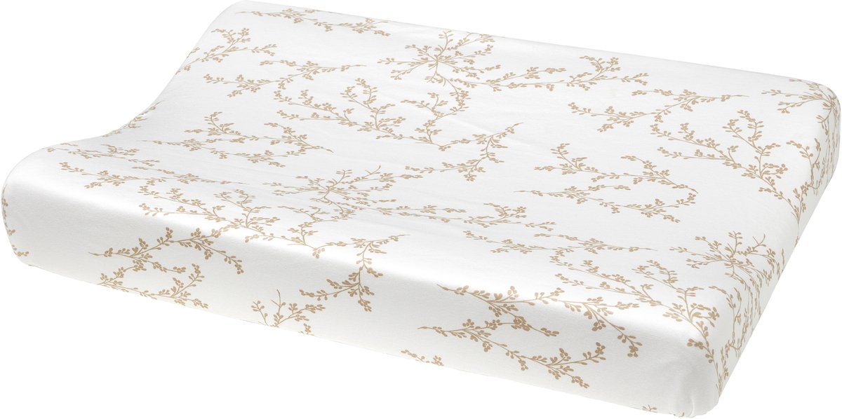 Meyco baby branches aankleedkussenhoes - sand - 50x70cm