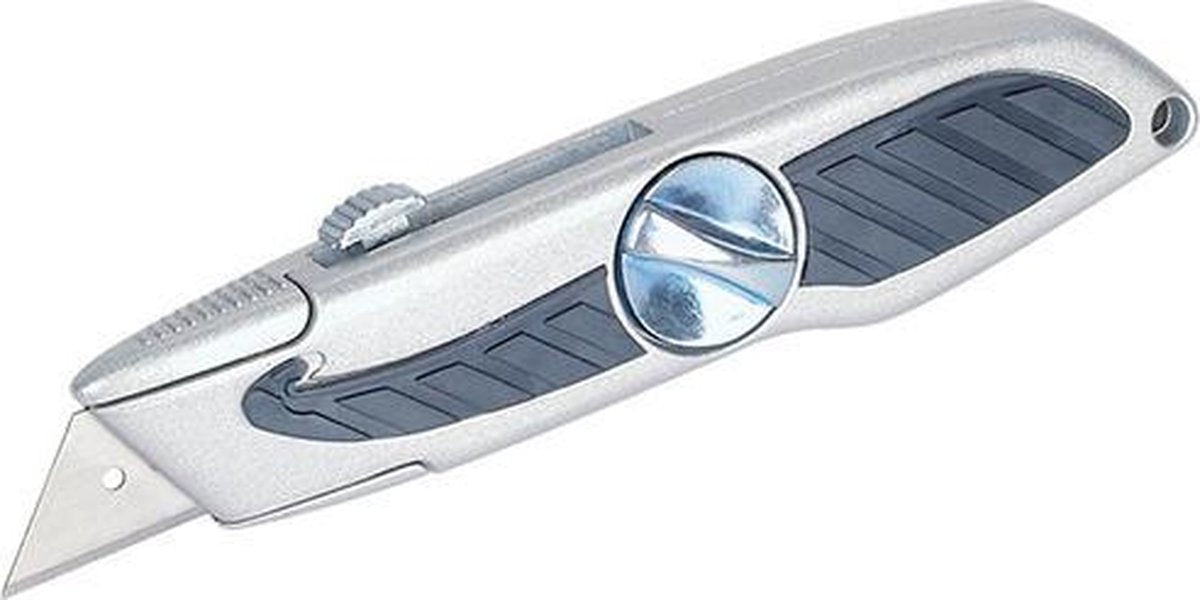 Wolfcraft - cuchillo trapezoidal con hoja retráctil - 4133000