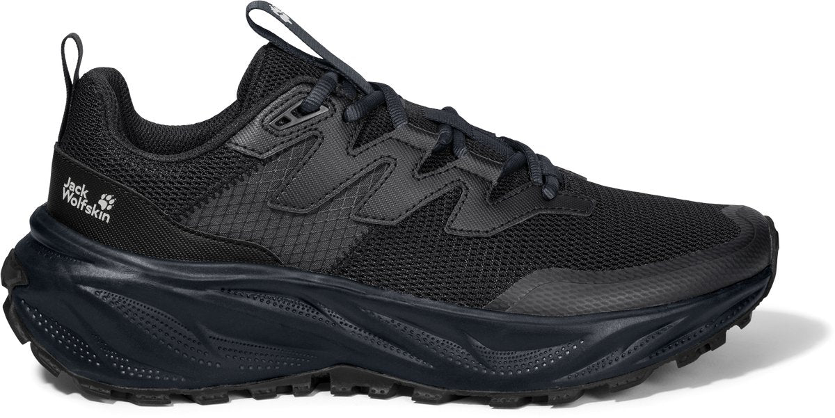 Botas de montaña jack wolfskin trail bajas negro eu 38 mujer