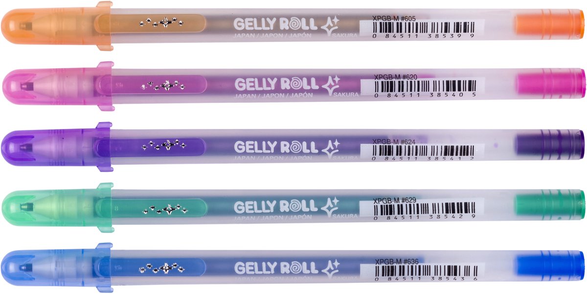 Sakura • gelly roll gel pen silver shadow set