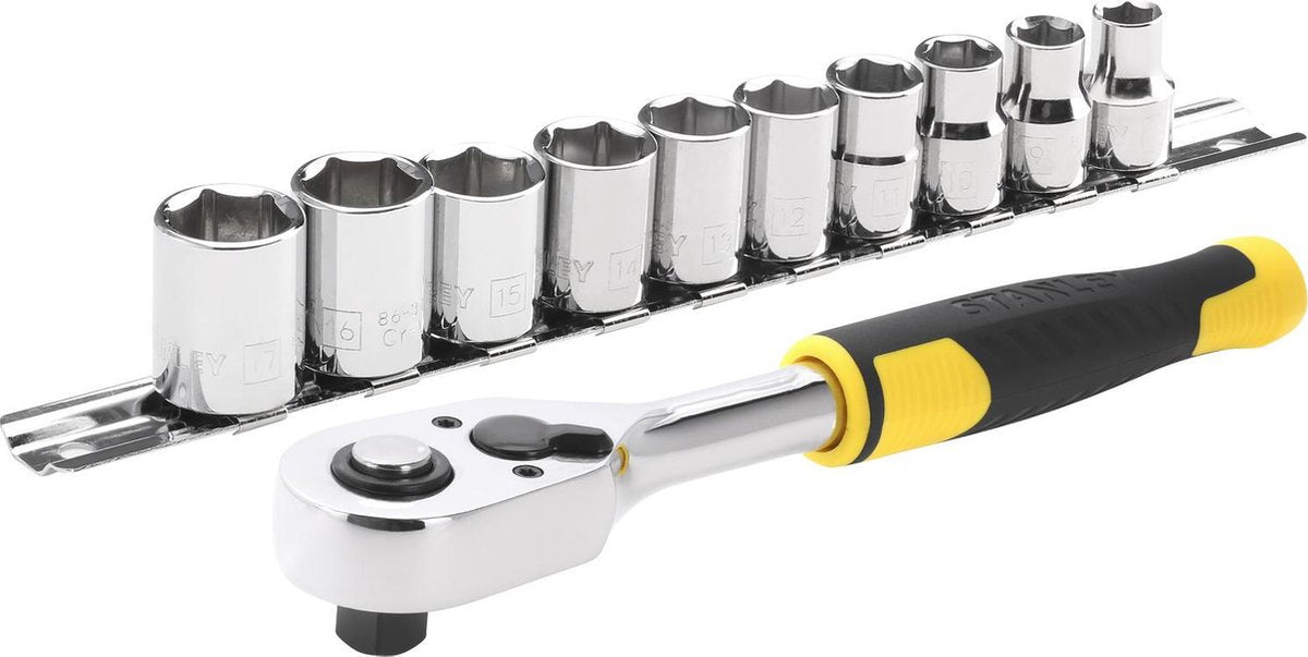 Set cricchetti Stanley 3 8 72t 11 pezzi
