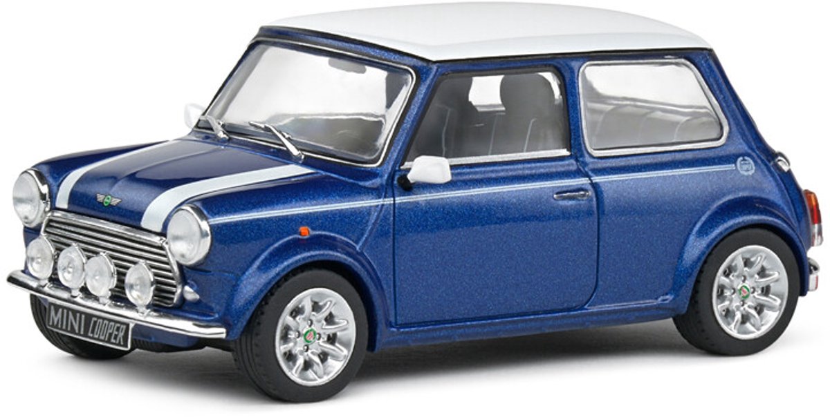 Solido mini cooper s '94, scala blu 1:43