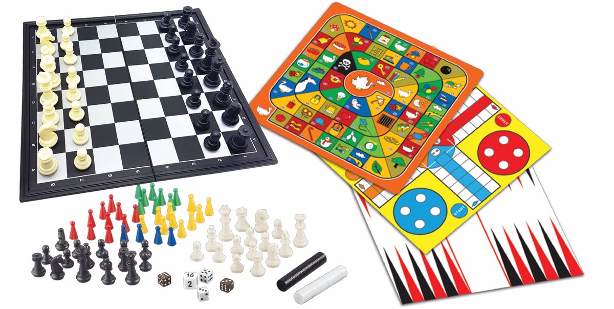 Giochi da tavolo magnetici Lexibook – Set di 8 giochi in 1. da 2 a 6 giocatori