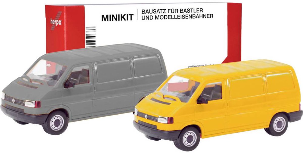 Herpa vw t4 transporter gris amarillo (mini kit 2 uds.)