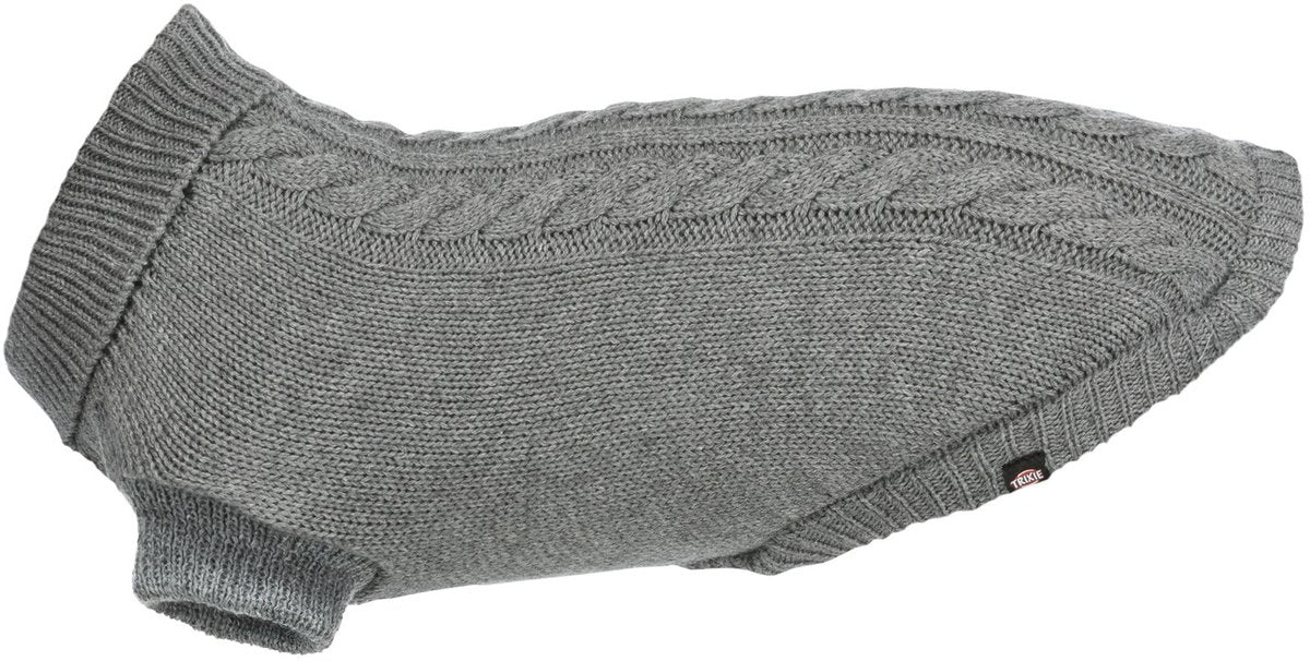 Trixie suéter para perros - kenton - gris - 55cm