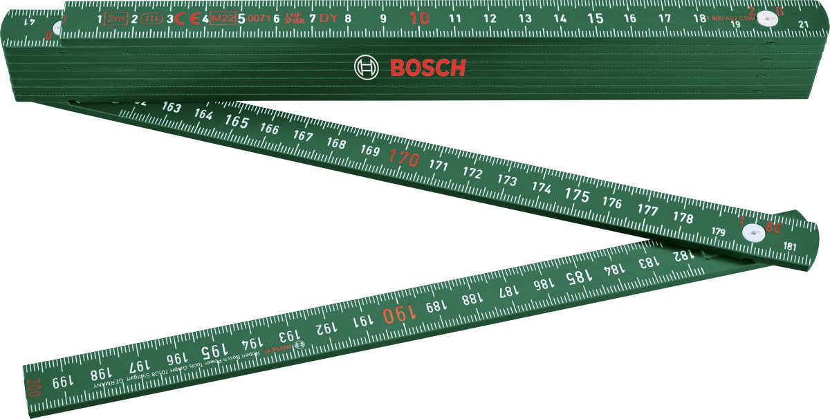 Metro pieghevole Bosch verde 2 m - 1600a02et4