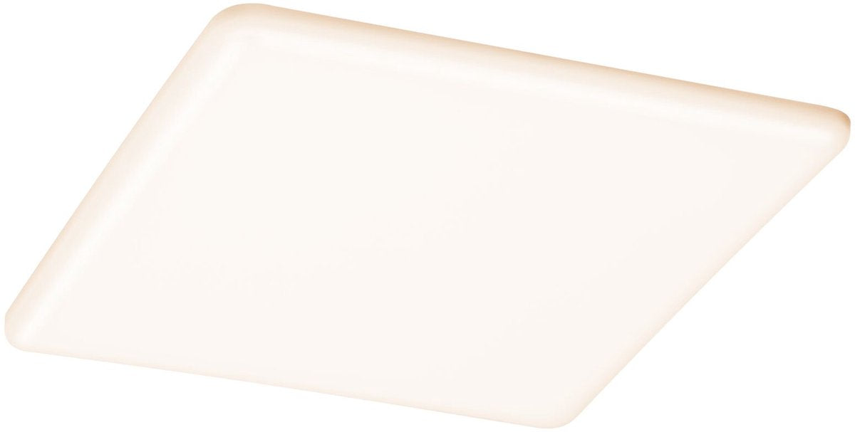 Paulmann Varifit Panel LED empotrable 3-step-dim Veluna IP44 angular 215x215 mm 21W 1650lm 3000K satinado regulable