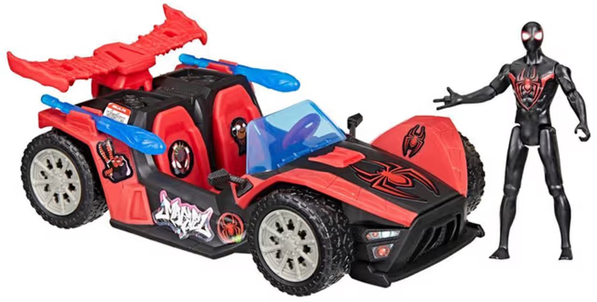 Marvel Spiderman Venom vs Miles Remix Blast Racer