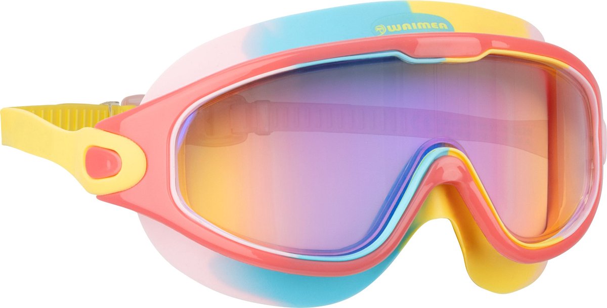 Waimea zwembril voor kinderen - curved - oliecoating - multicolor roze