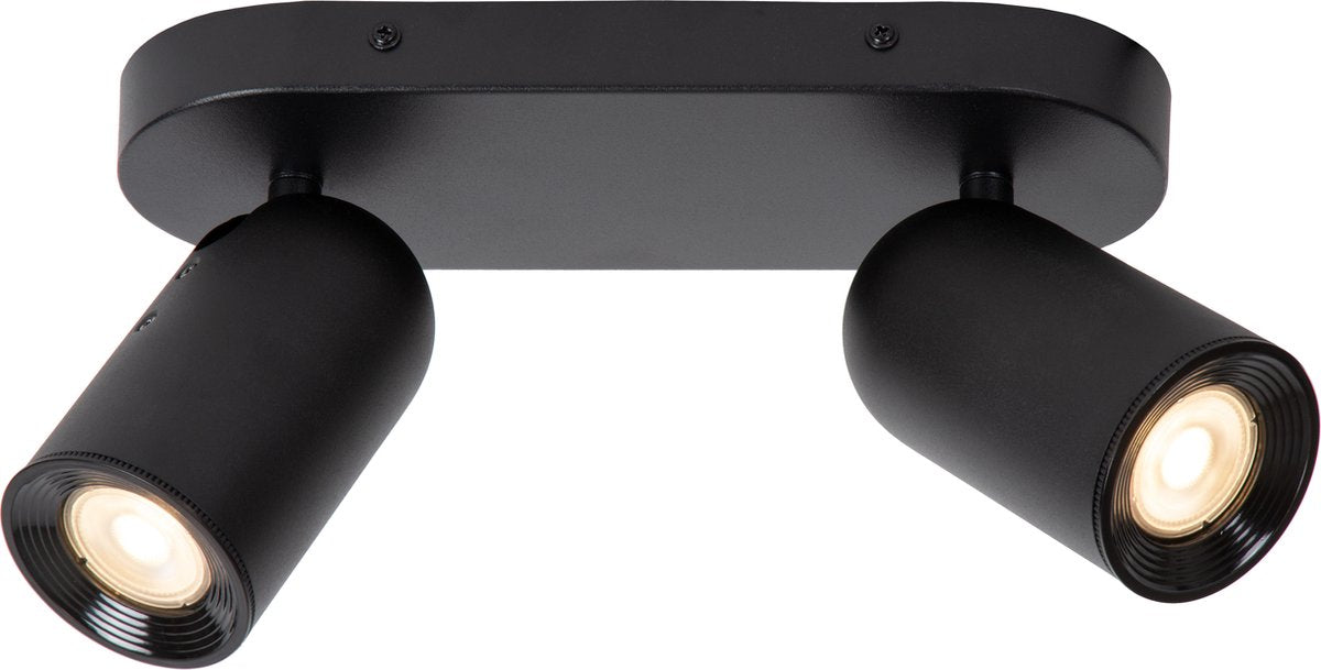 Lucide punch - faretto da soffitto (lampada da soffitto) - 2xgu10 - nero