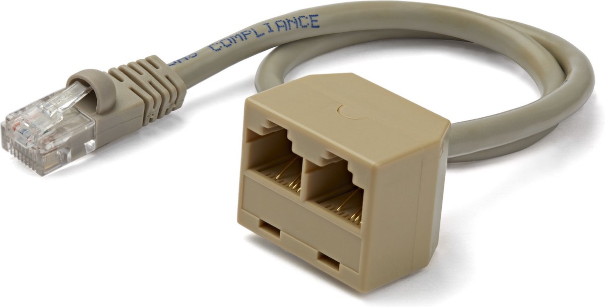 Adaptador de cable divisor rj45 2 a 1 Startech - f m