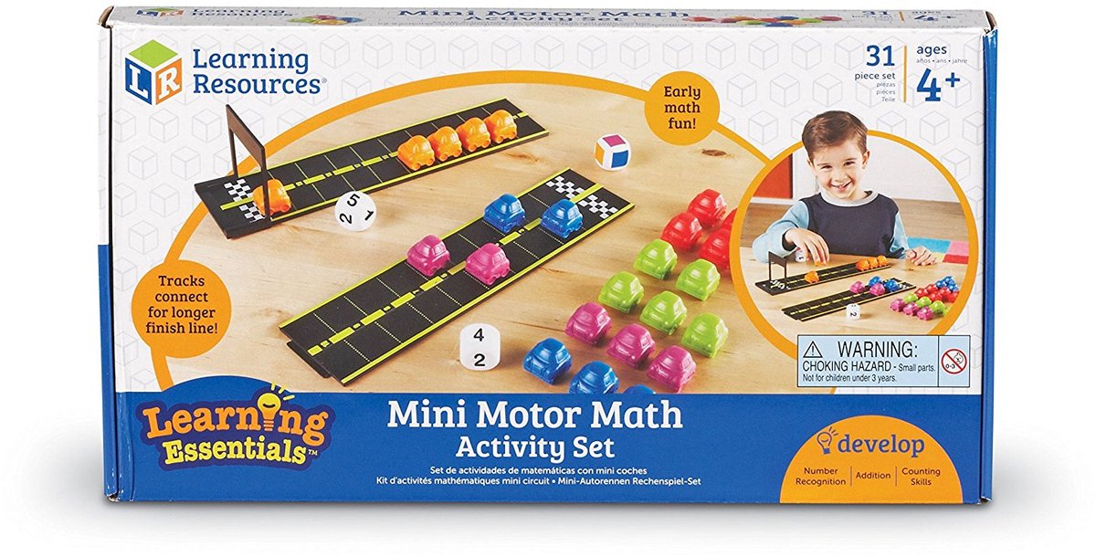 Set di attività matematiche mini motorie con risorse didattiche - 4+