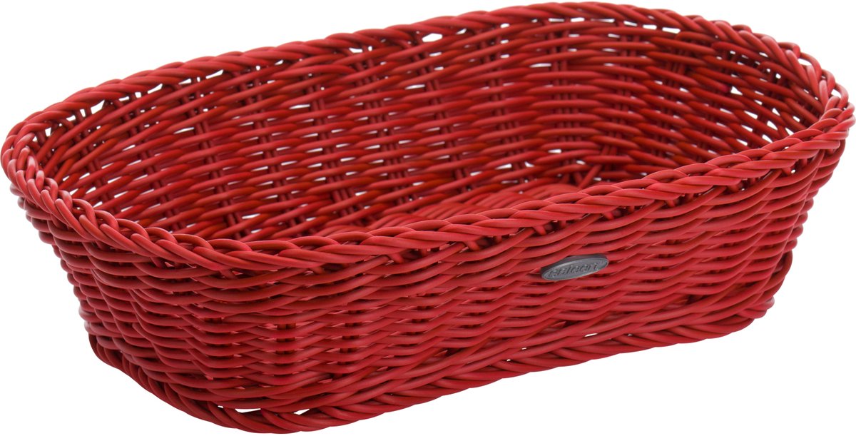 Cesto multifunzionale Westmark, adatto per hotel e ristorazione, quadrato, ca. 26,5 x 19 x 7 cm, fibra sintetica, edizione salenna, coolorista, rosso rubino, 02036179101