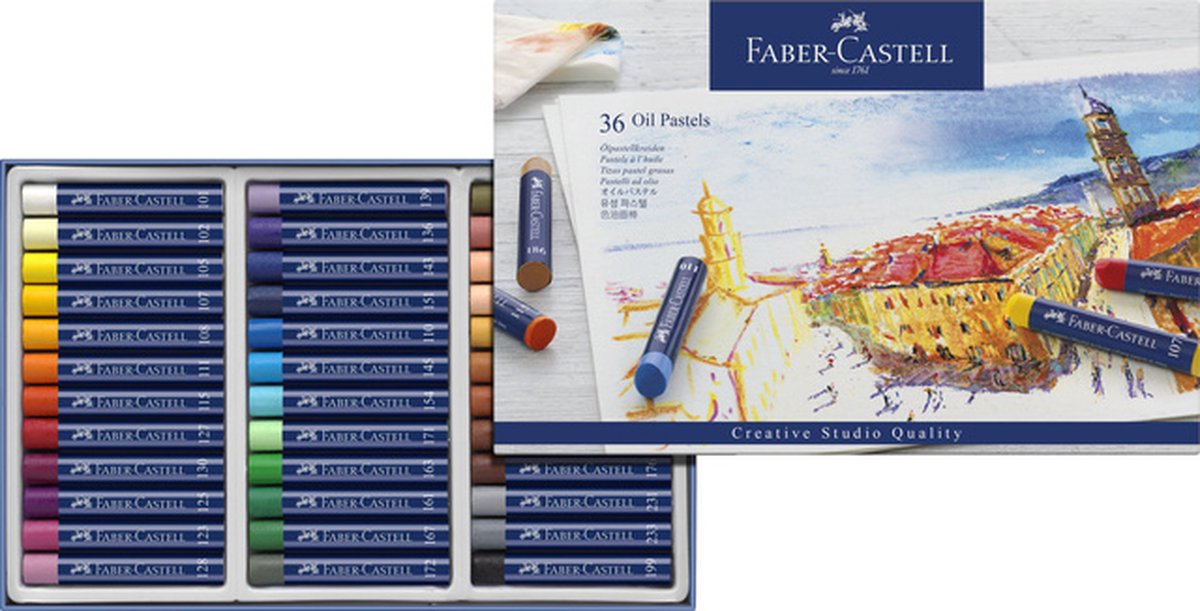 Faber-castell Pastelli a olio faber castell - studio creativo - 36 pezzi - pastelli a olio - fc-127036