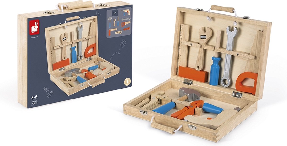 Janod - brico'kids - caja de herramientas de madera