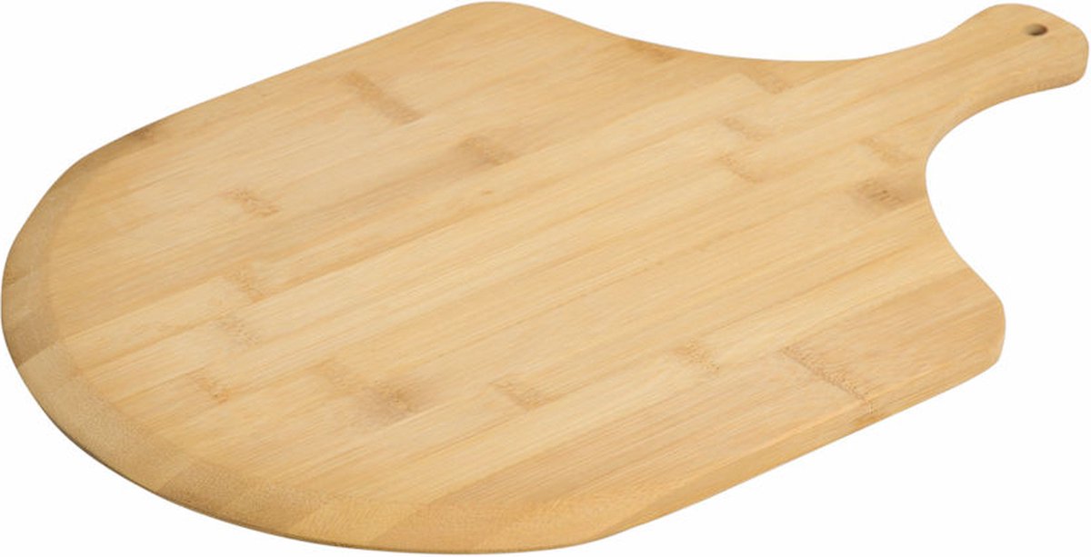 Pala de pizza de bambú Kesper fsc® para pizzas ø30 cm - tabla para pizza con mango - platos para pizza - horno - BBQ - tabla para servir - dimensiones. 45x30x1,2cm.