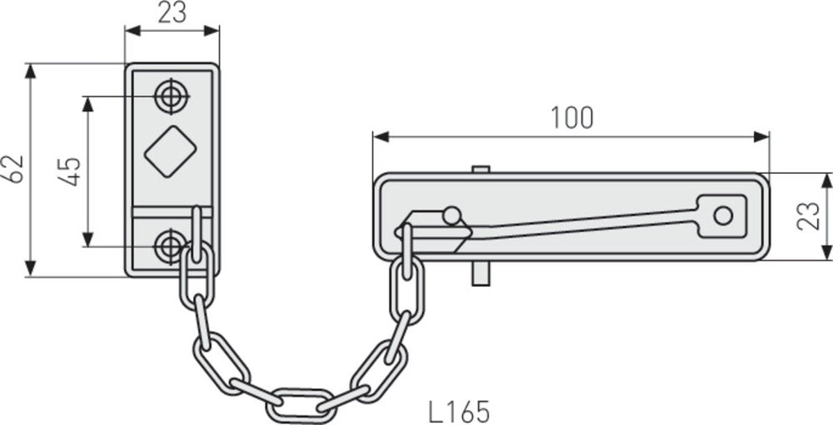 Abus - catena porta sk69 n c - 32251-5