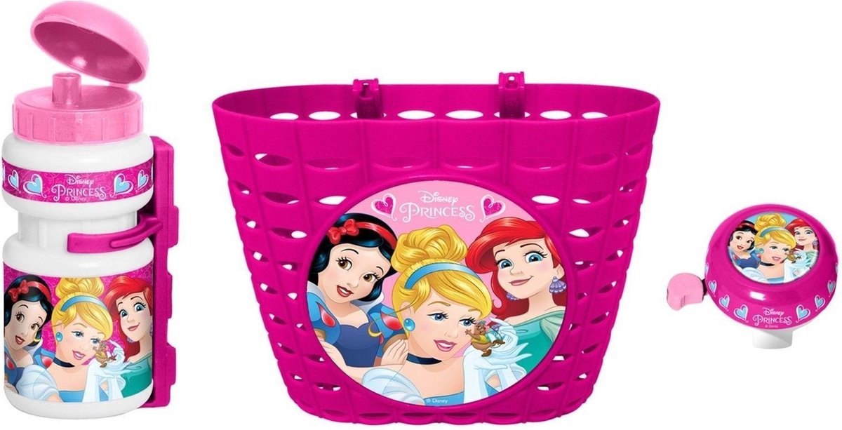 Set de accesorios Disney princesa rosa blanco 3 piezas
