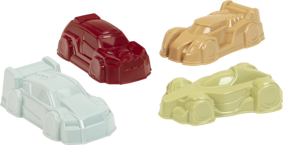 Klein toys - zandvormpjes auto set - gerecycled plastic - duurzaam speelgoed.
