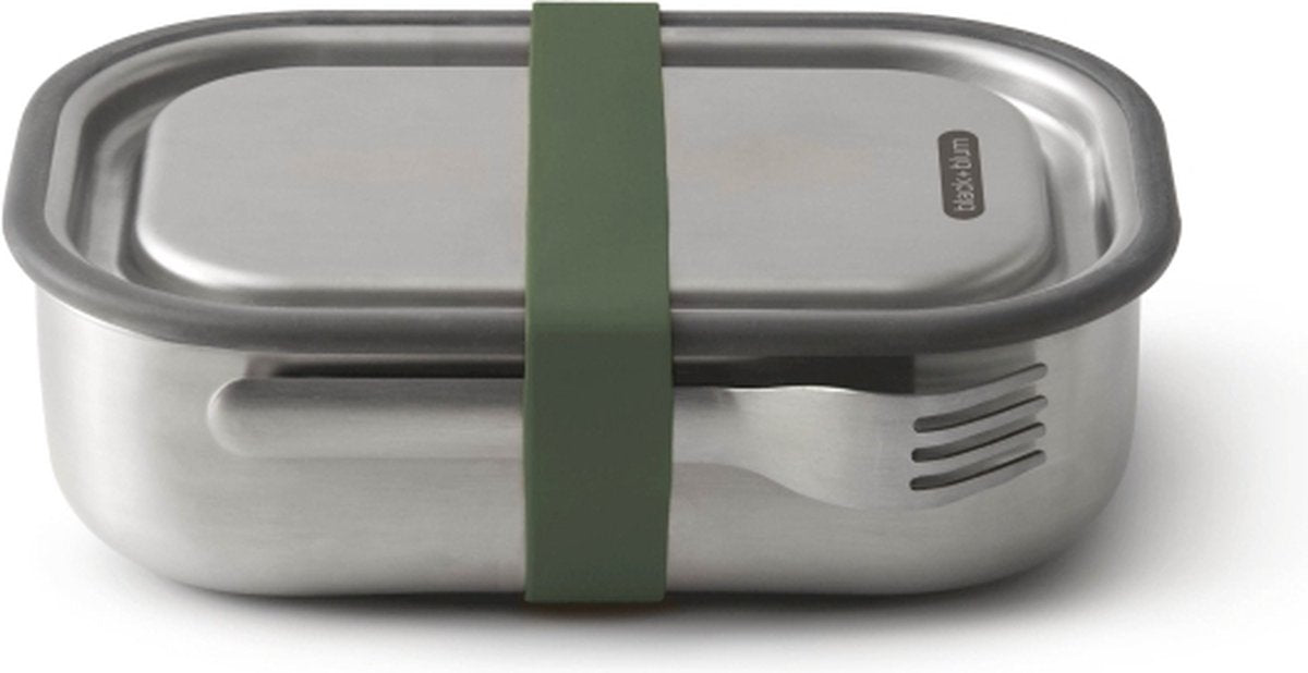 Black blum black+blum rvs lunchbox - 1 ltr - groen