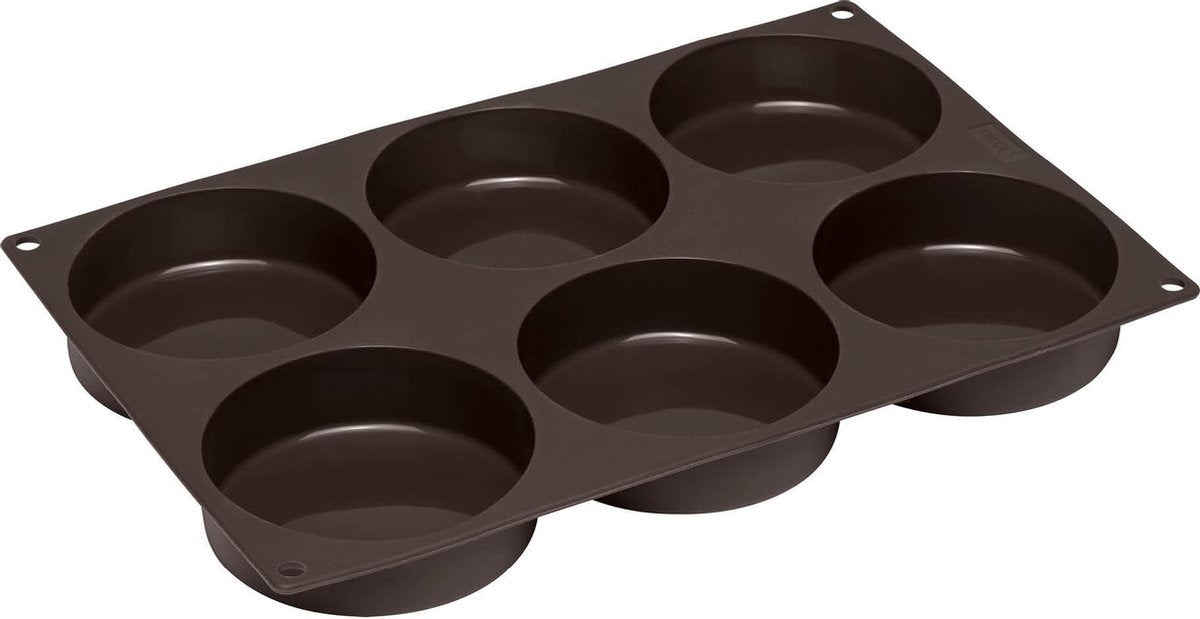 Lurch – flexiform – teglia per 6 panini per hamburger – silicone ø 10cm