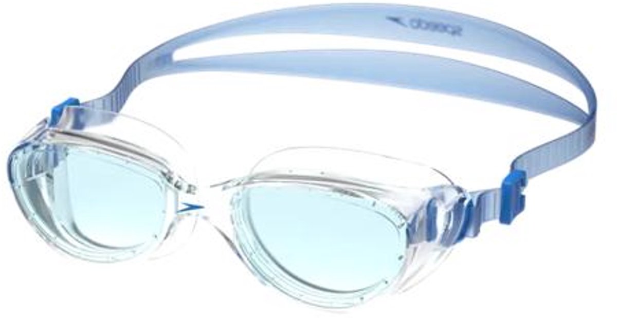 Speedo futura hydrospex zwembril - comfortabele duikbril volwassenen - anti condens uv-bescherming - recreatieve zwembril met verstelbare band - clear blauw