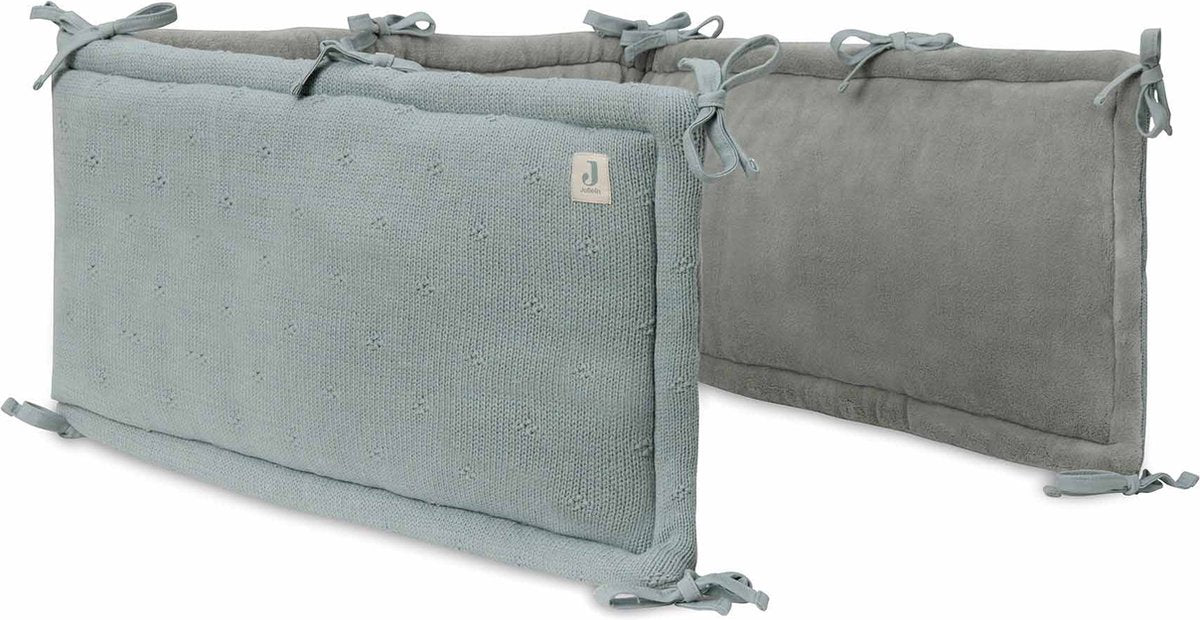 Protector de parque Jollein 180x30cm tejido acogedor verde mar