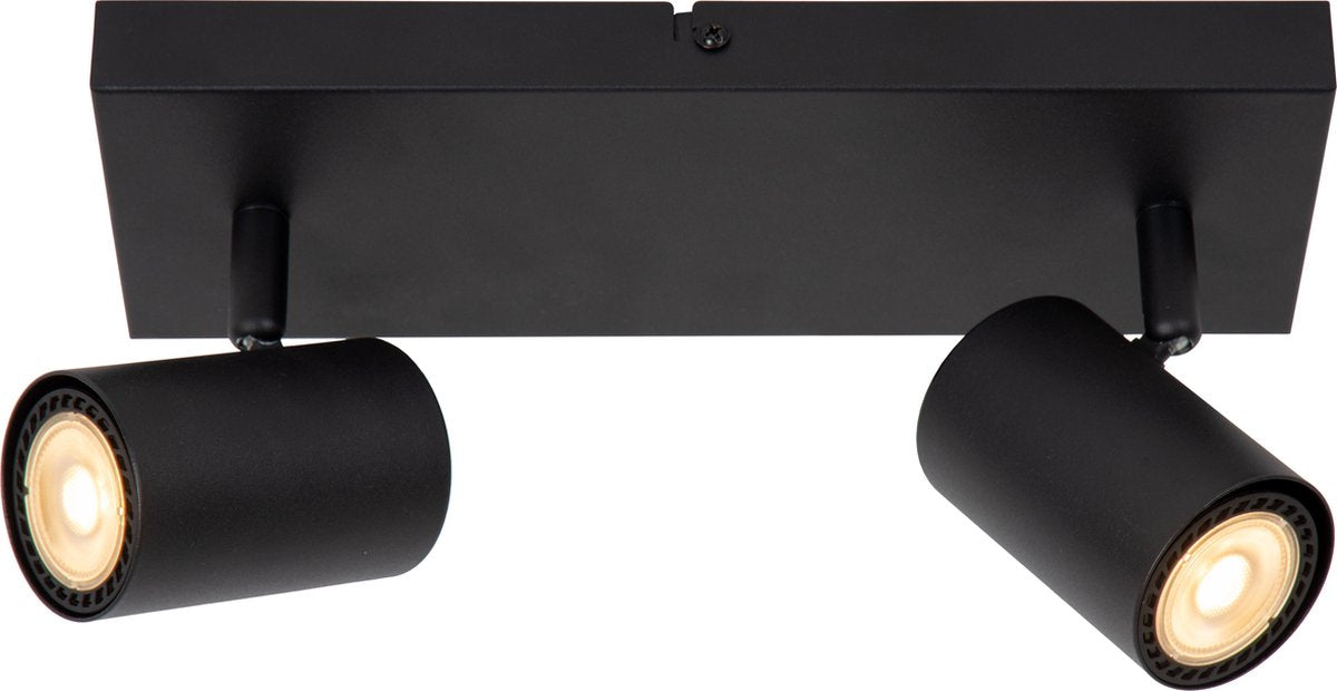 Lucide amigo - faretto da soffitto (lampada da soffitto) - 2xgu10 - nero