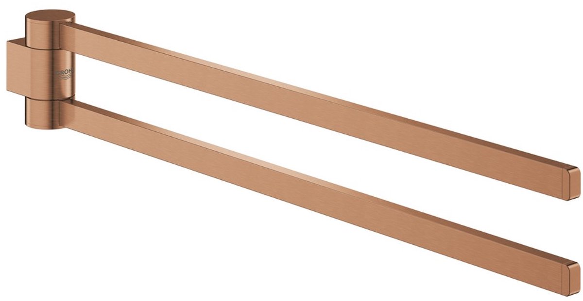 Grohe selection handdoekhouder dubbel - draaibaar - warm sunset geborsteld - 41063dl0