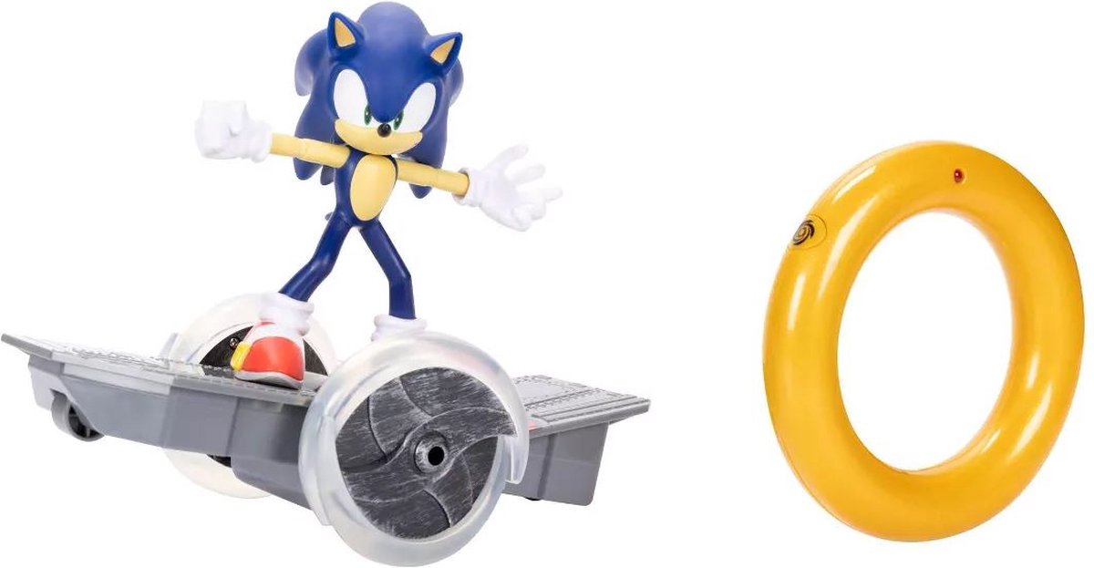 Jakks Sonic the Hedgehog - skateboard telecomandato con personaggio giocattolo