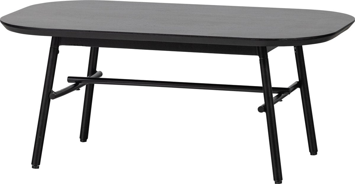 Mesa de centro Vtwonen elegancia - madera de mango - madera metal - negro - 43x100x60 cm