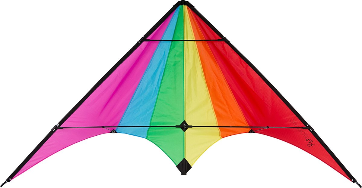 Aquilone acrobatico Dragon Fly - ostro 165 - viola blu verde giallo arancione