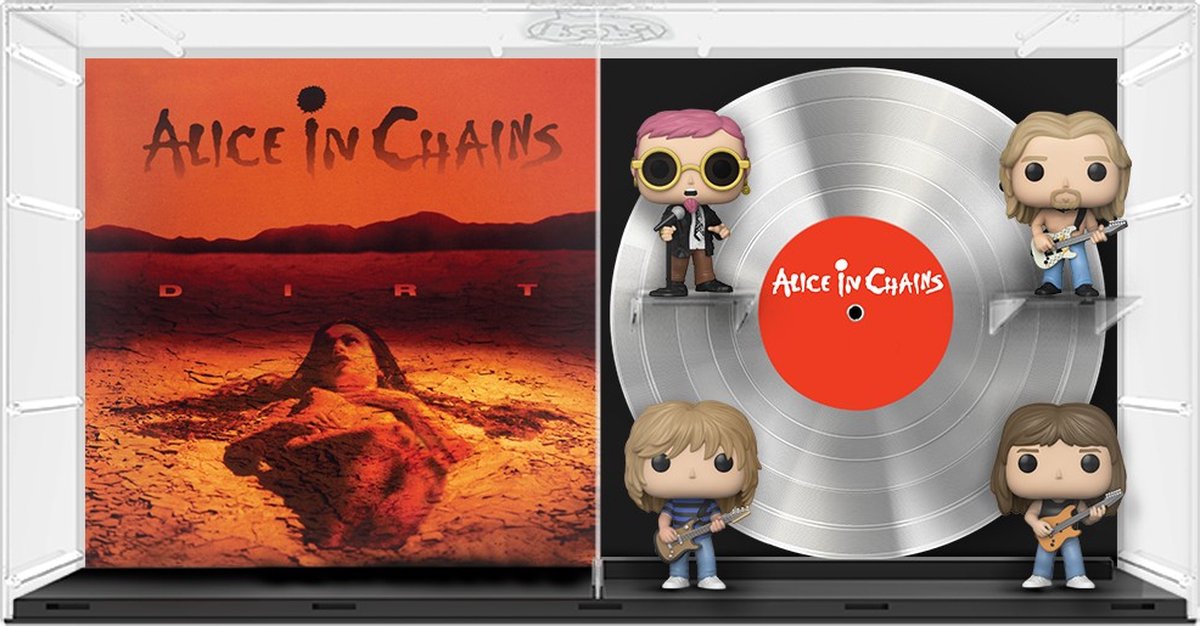 Funko alice in chains verzamelfiguur pop! albums dlx 4-pack dirt 9 cm multicolours