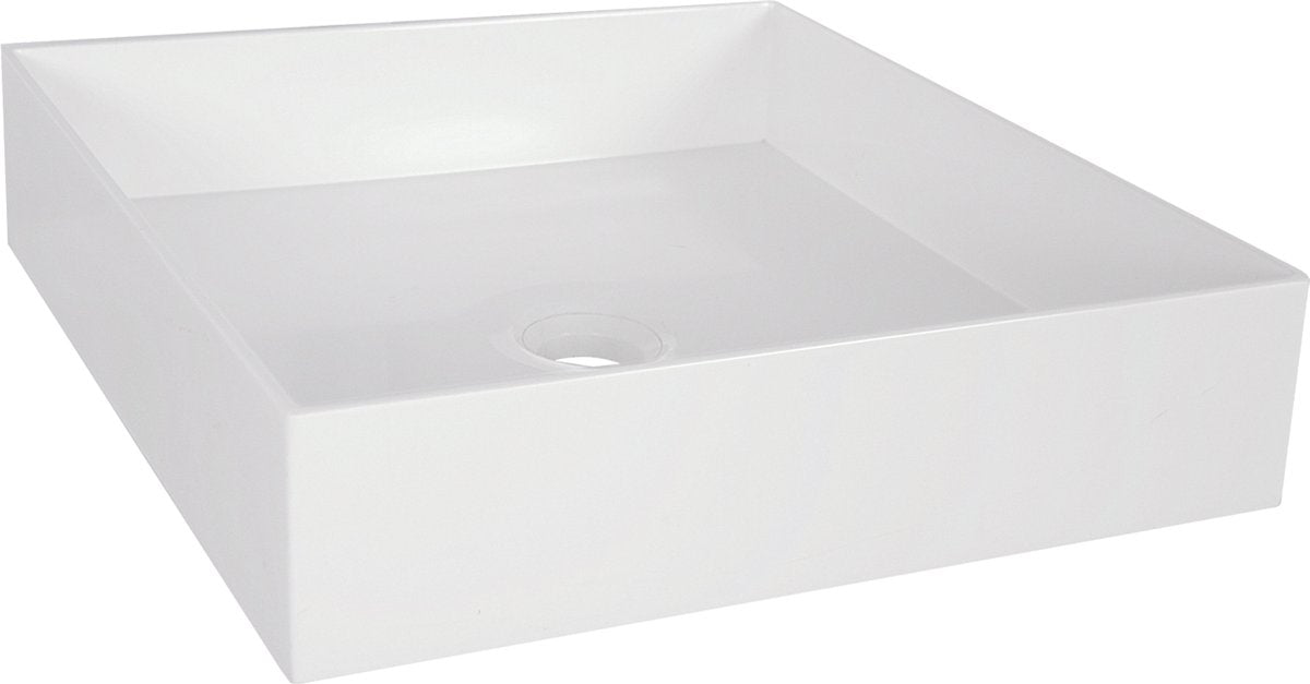 Differnz jura lavabo quadrato 42x42x10cm poly