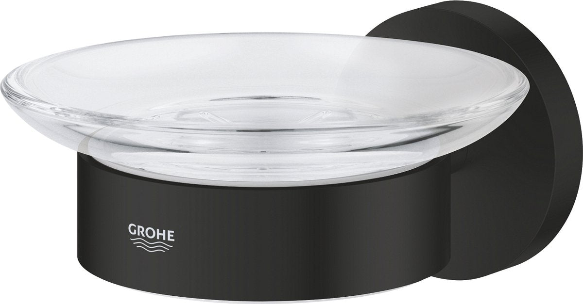 Portasapone Grohe Quickfix Start con supporto - nero opaco