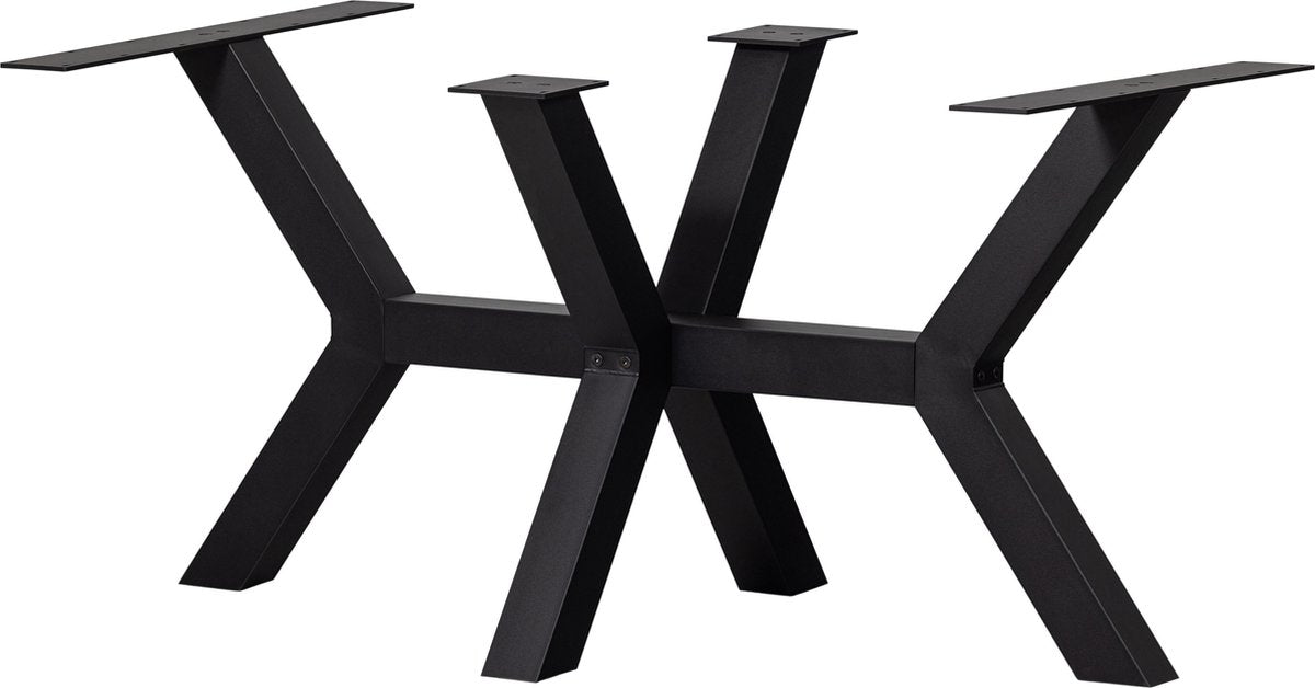 Pata de mesa tablo de madera - metal - negro - 75x79x71