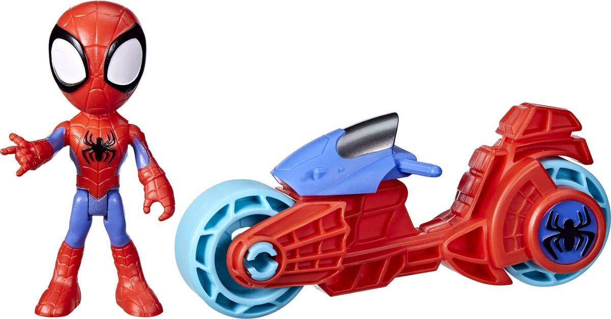 Spidey and his amazing friends hasbro marvel spidey speelgoedmotor met actiefiguur - superhelden avontuur.