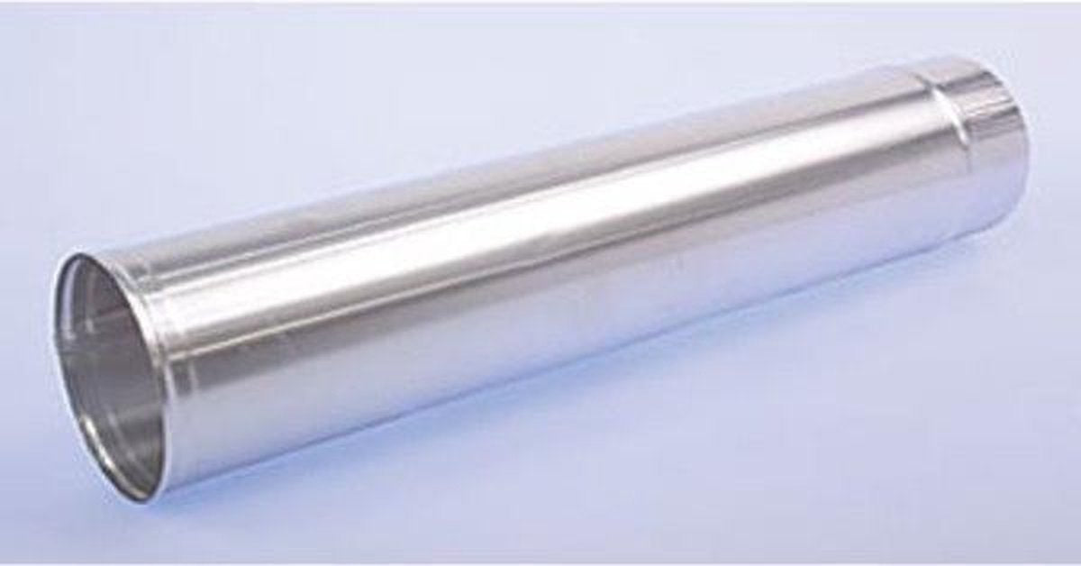Tubo de descarga de humos Burgerhout ø200mm l=1000mm aluminio de pared simple