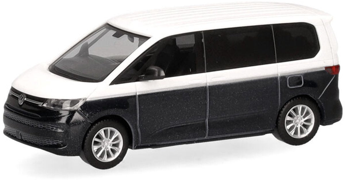Herpa vw multivan bicolore, bianco blu metallizzato