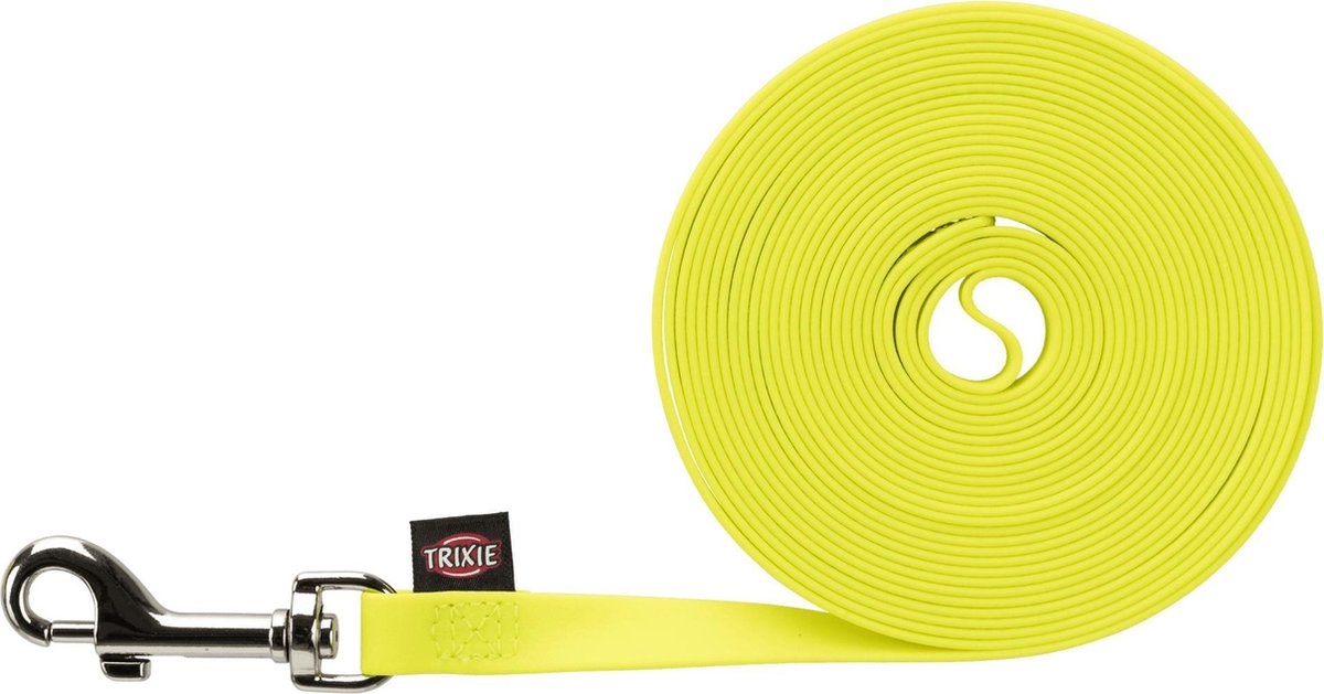 Trixie easy life cavo di traino 13mm giallo neon - guinzaglio per cani - 10 m