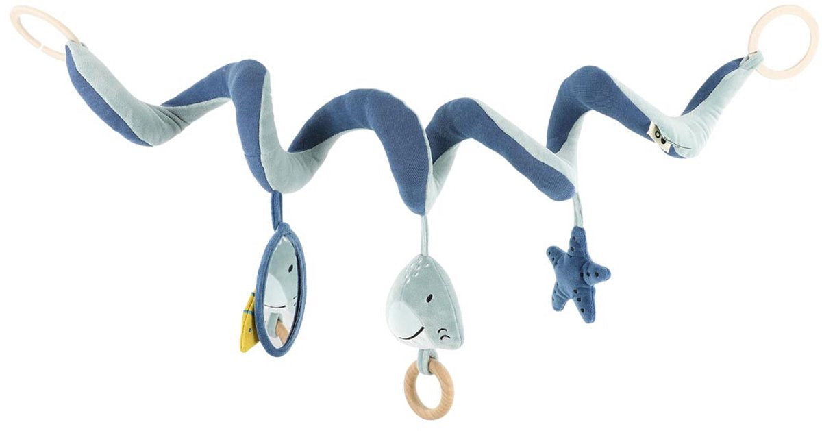 Trixie activiteitenspiraal mr. shark – 3m+ – afneembaar – voor box maxi-cosi